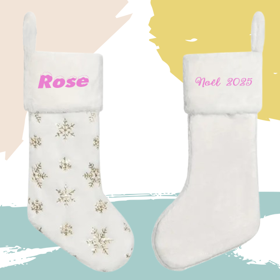 Chaussette/botte de Noël personnalisée
