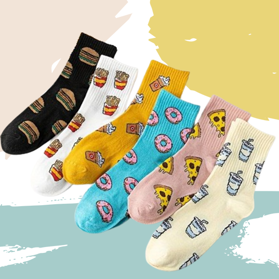 Food socks (6 pairs)
