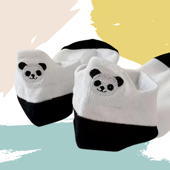 Chaussettes languette panda (5 paires)
