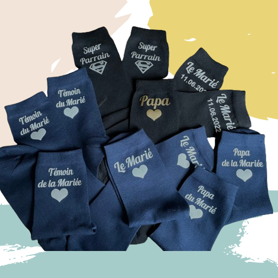 Chaussettes - noir, bleu, vert, blanc, rose foncé, rose clair