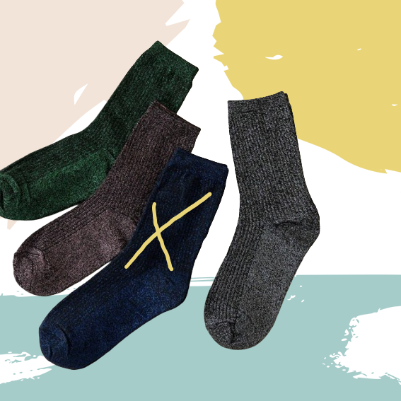 Glitter socks (4 pairs)