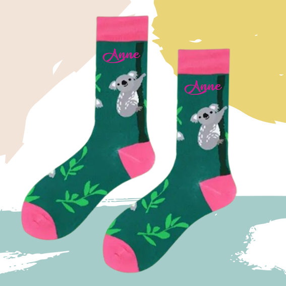 Chaussettes koala personnalisées