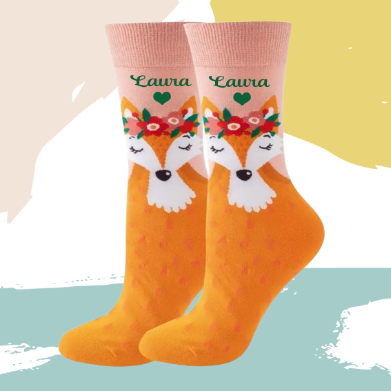 Chaussettes renard personnalisées