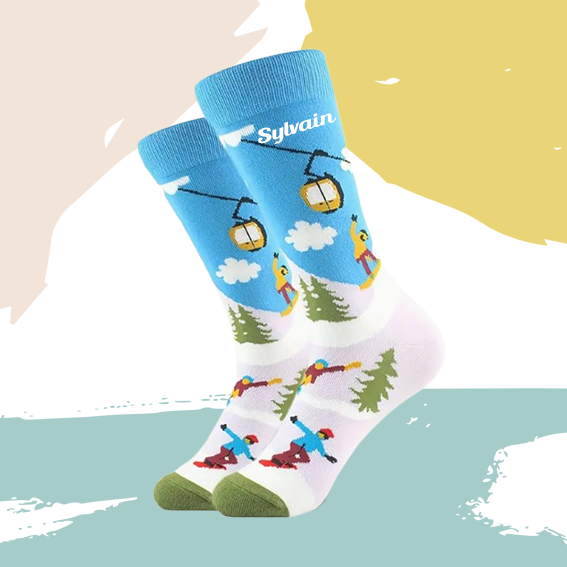 Chaussettes skieur personnalisées