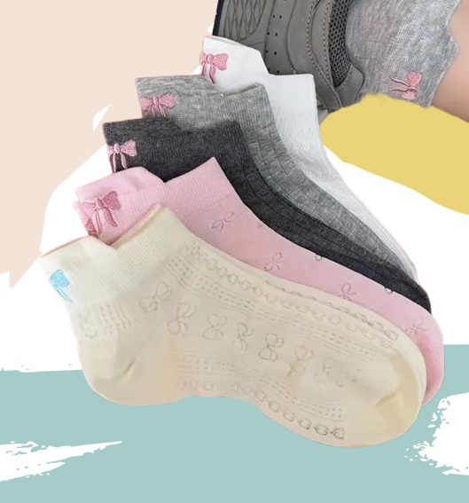 Chaussettes languette été noeud (5 paires)