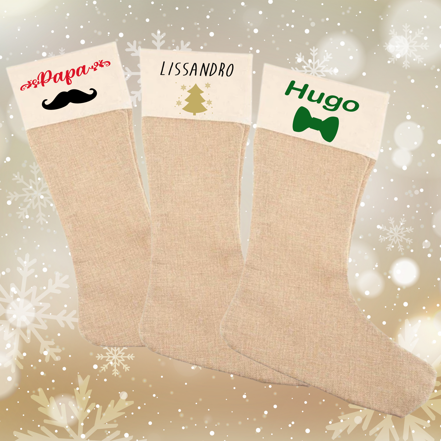 Chaussette/botte de Noël personnalisée