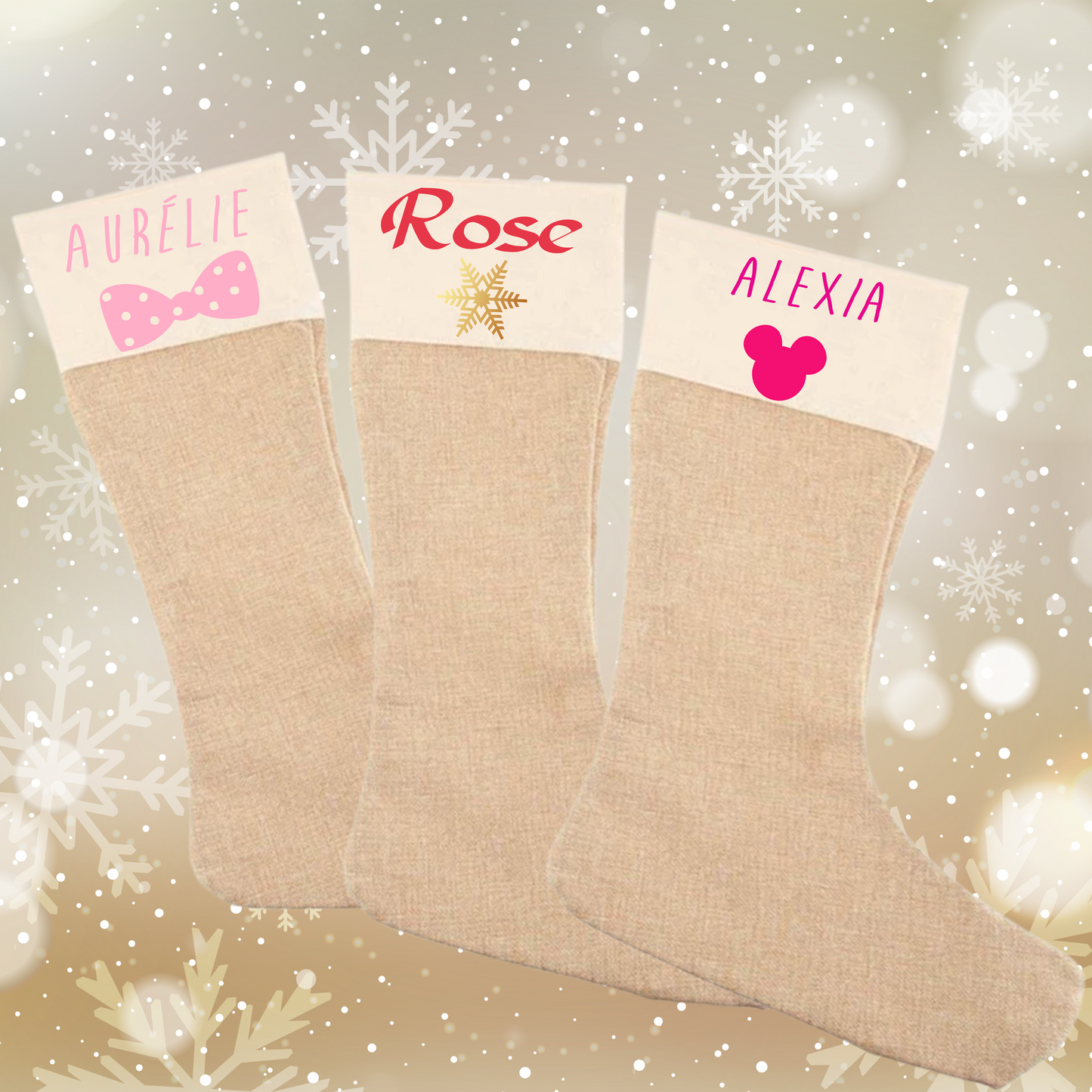 Chaussette/botte de Noël personnalisée