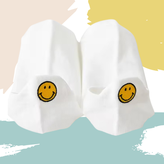 Chaussettes languette smiley (1 paire)