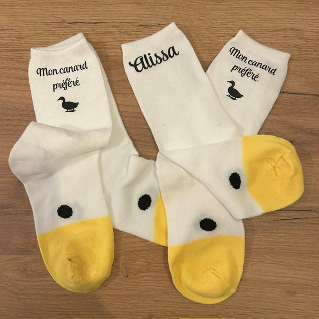 Chaussettes canard personnalisées