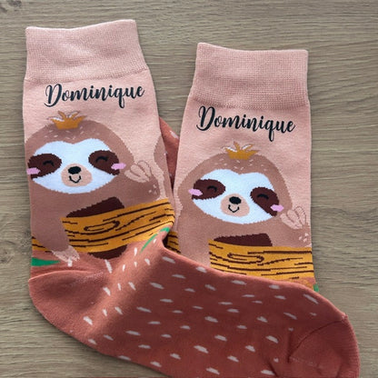 Chaussettes paresseux personnalisées