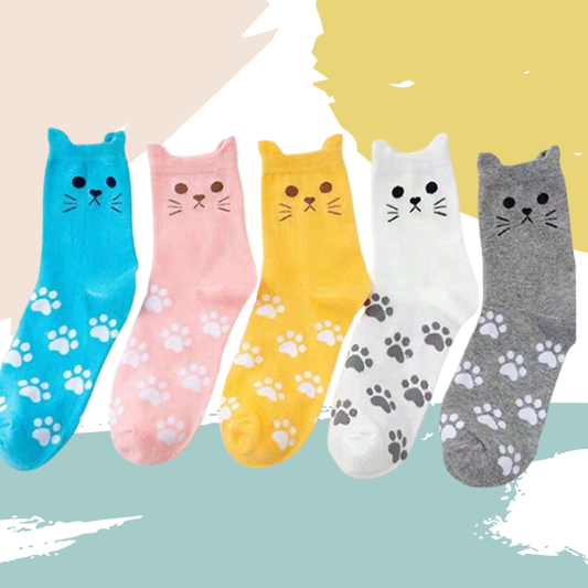 Chaussettes chat (5paires)