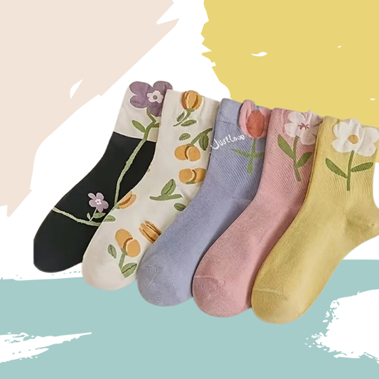 Flower socks (4 pairs) 