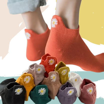 Flower tongue socks (5 pairs) 
