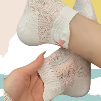 Flower tongue socks (5 pairs) 