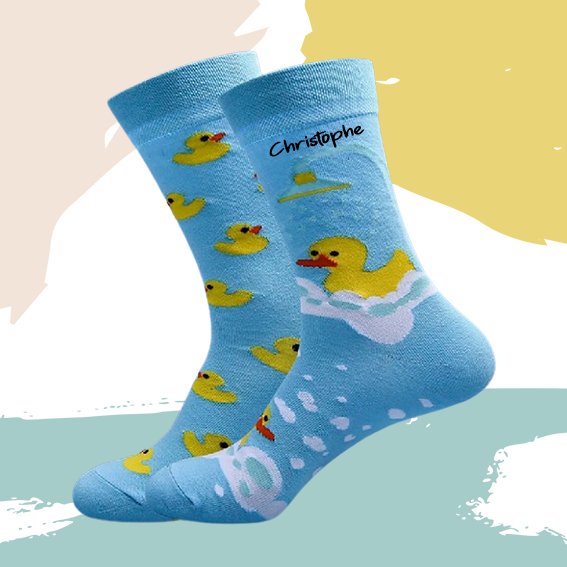 Chaussettes canard personnalisées