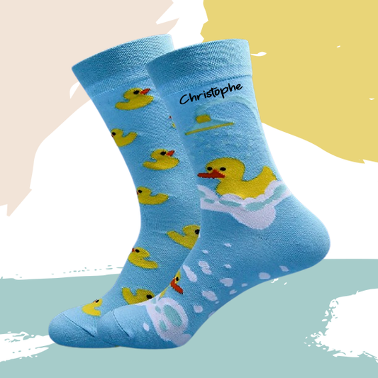 Chaussettes canard personnalisées