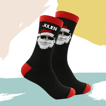 Chaussettes Père noël personnalisées