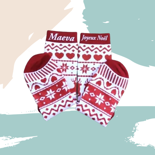 Chaussettes Noël personnalisées