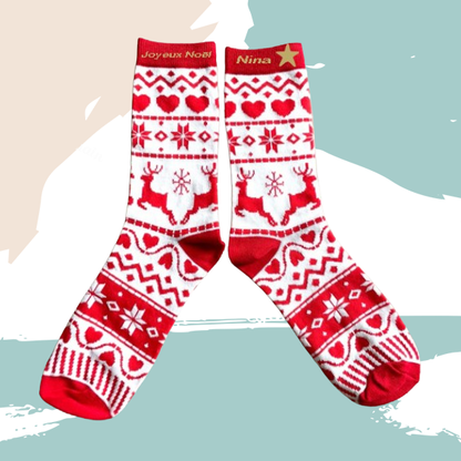 Chaussettes Noël personnalisées