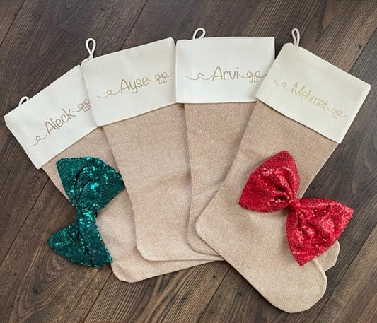 Chaussette/botte de Noël personnalisée