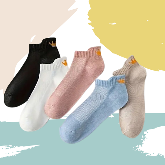 Crown Tongue Socks (5 Pairs) 