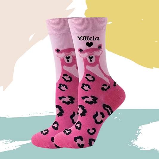 Chaussettes panthère personnalisées